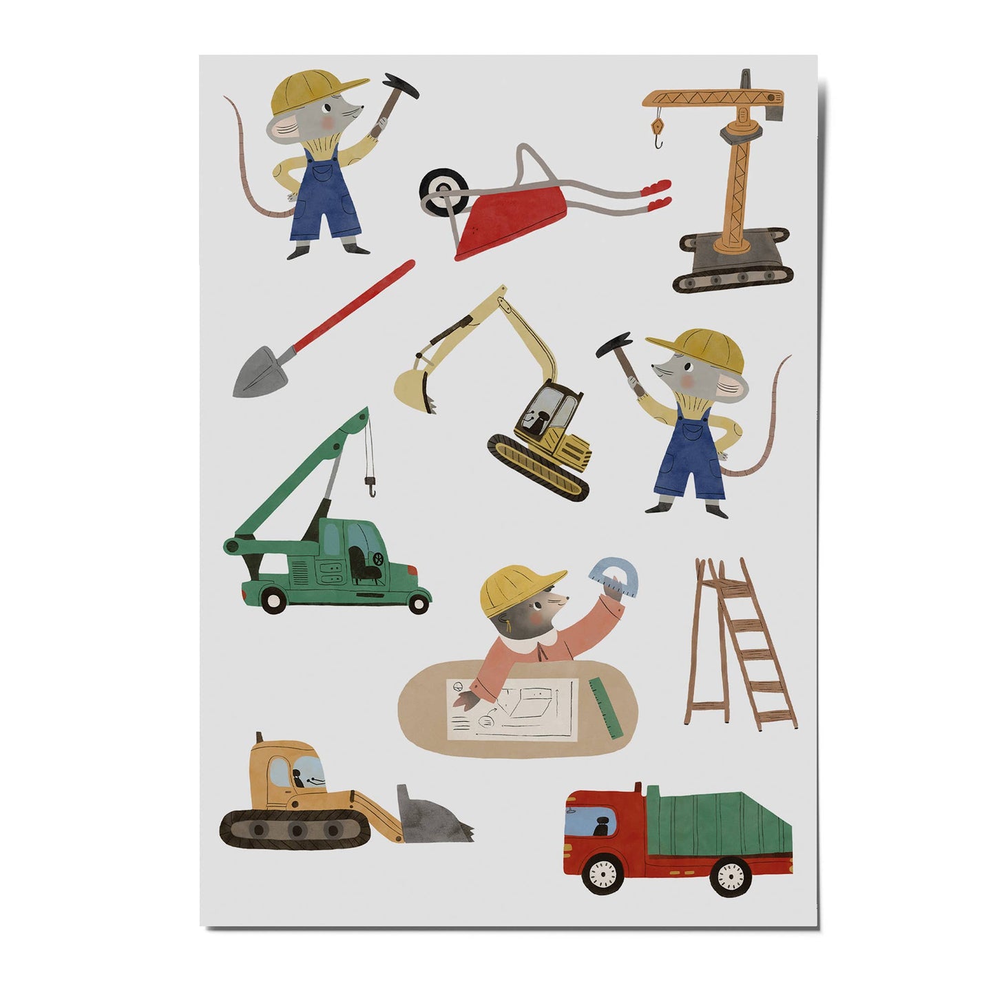 Children's Tattoos "Construction Site"