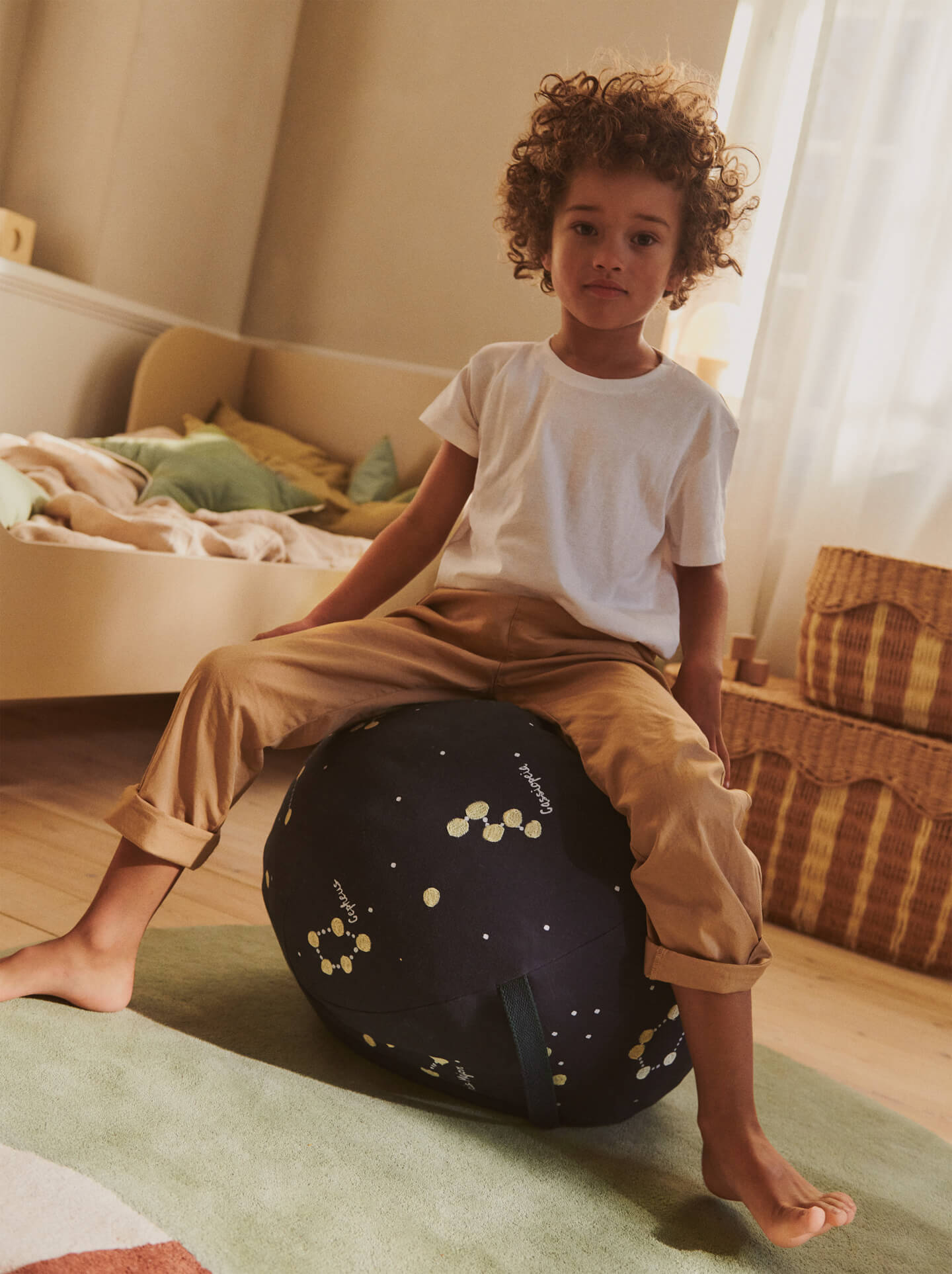 Constellation Pouf - Dark Blue