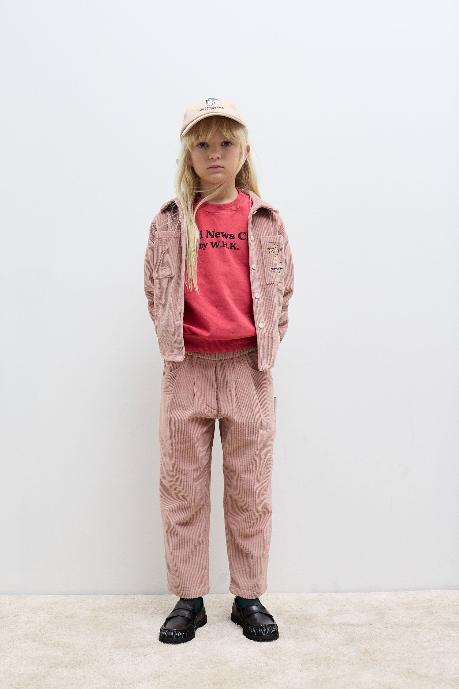 Magic toothbrush corduroy shirt (pink)