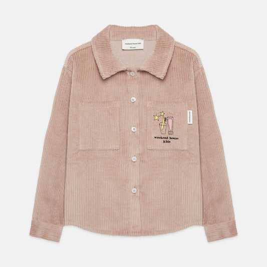Magic toothbrush corduroy shirt (pink)