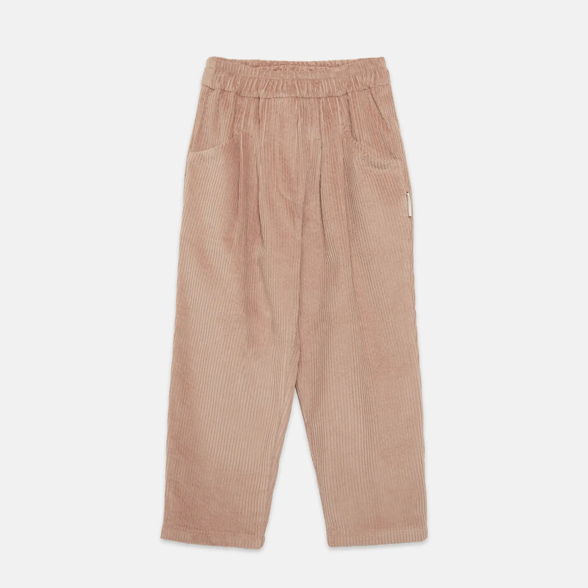 Magic toothbrush corduroy carrot pants (pink)
