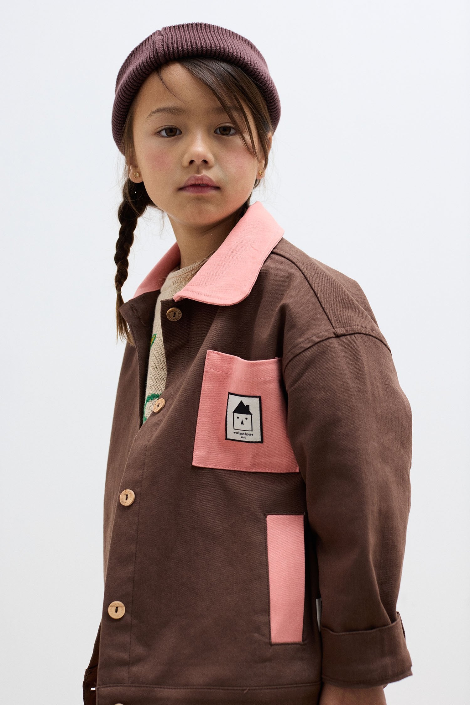 Bicolor denim jacket