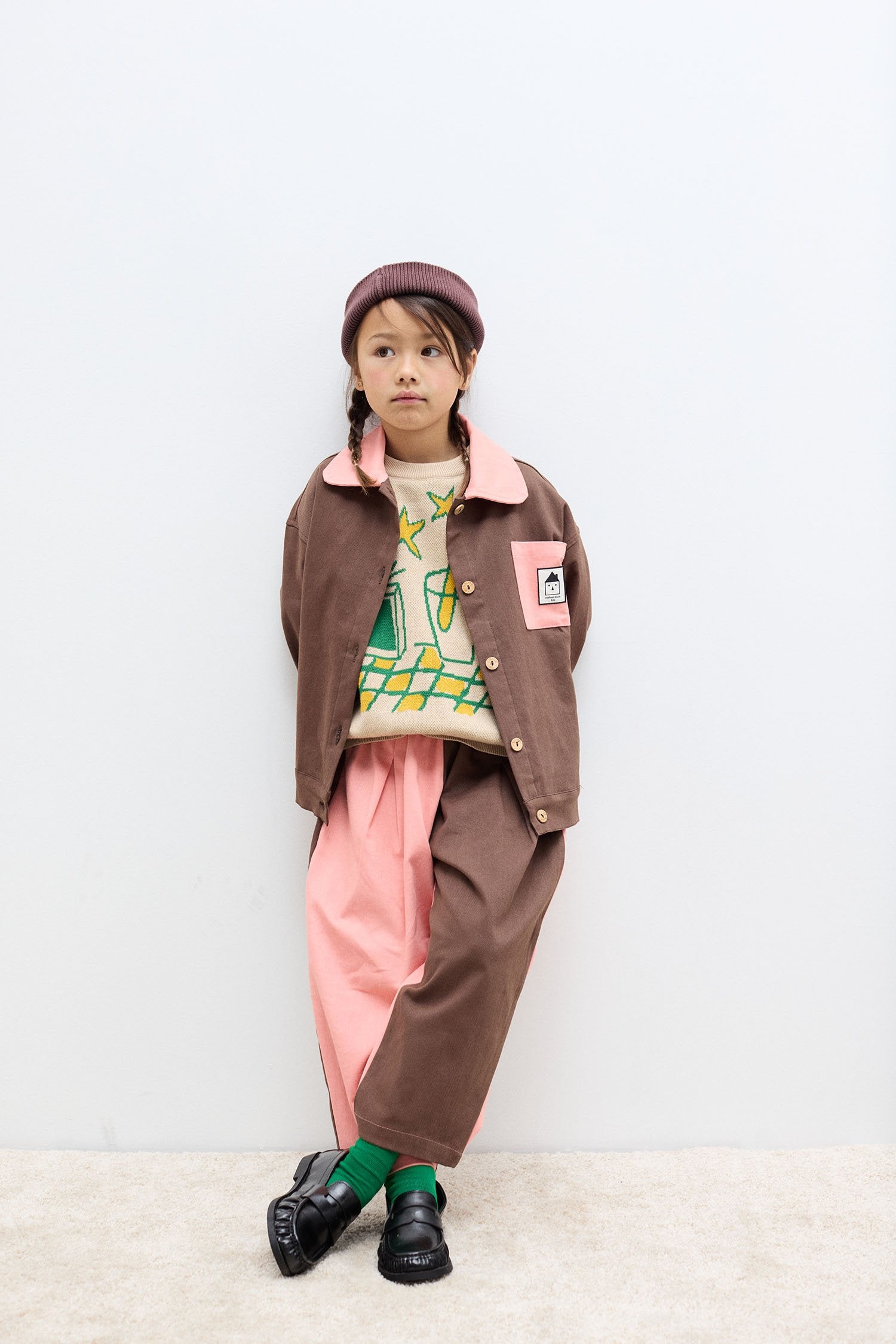 Bicolor denim jacket