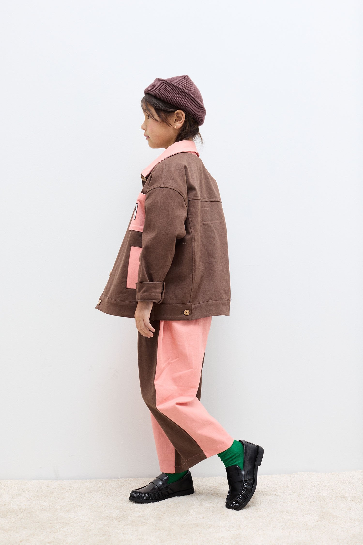 Bicolor denim jacket