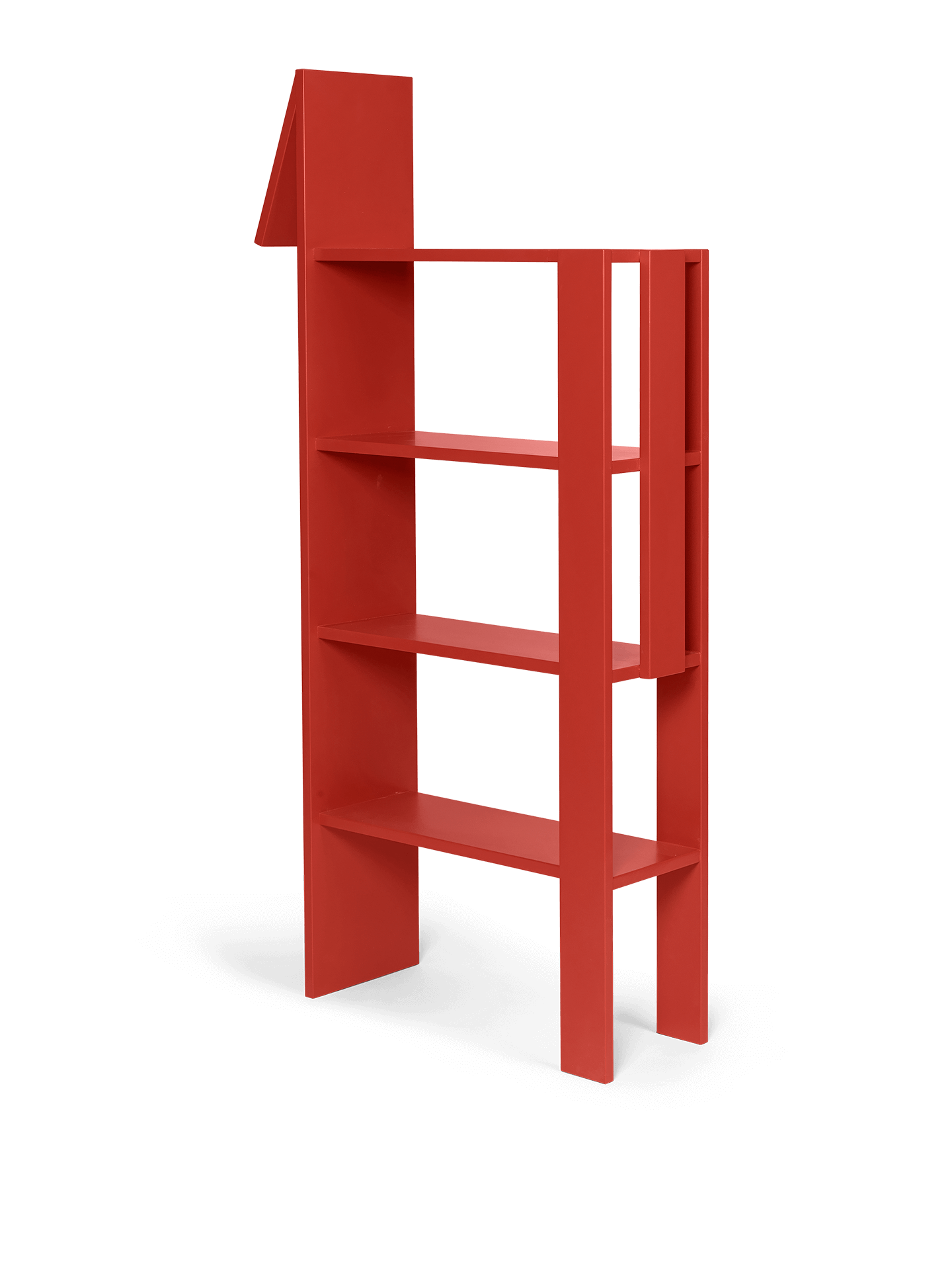 Giraffe Bookcase - Poppy Red