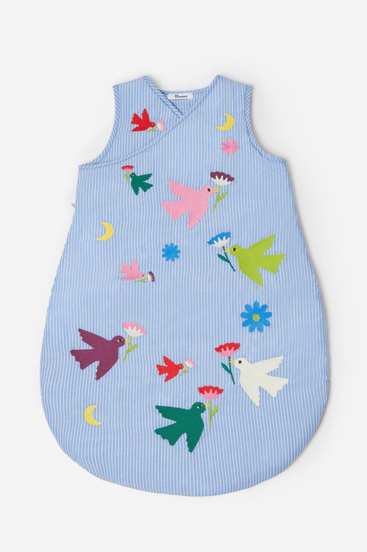 Sleeping Bag 0-6 MONTHS Embroidered Birds