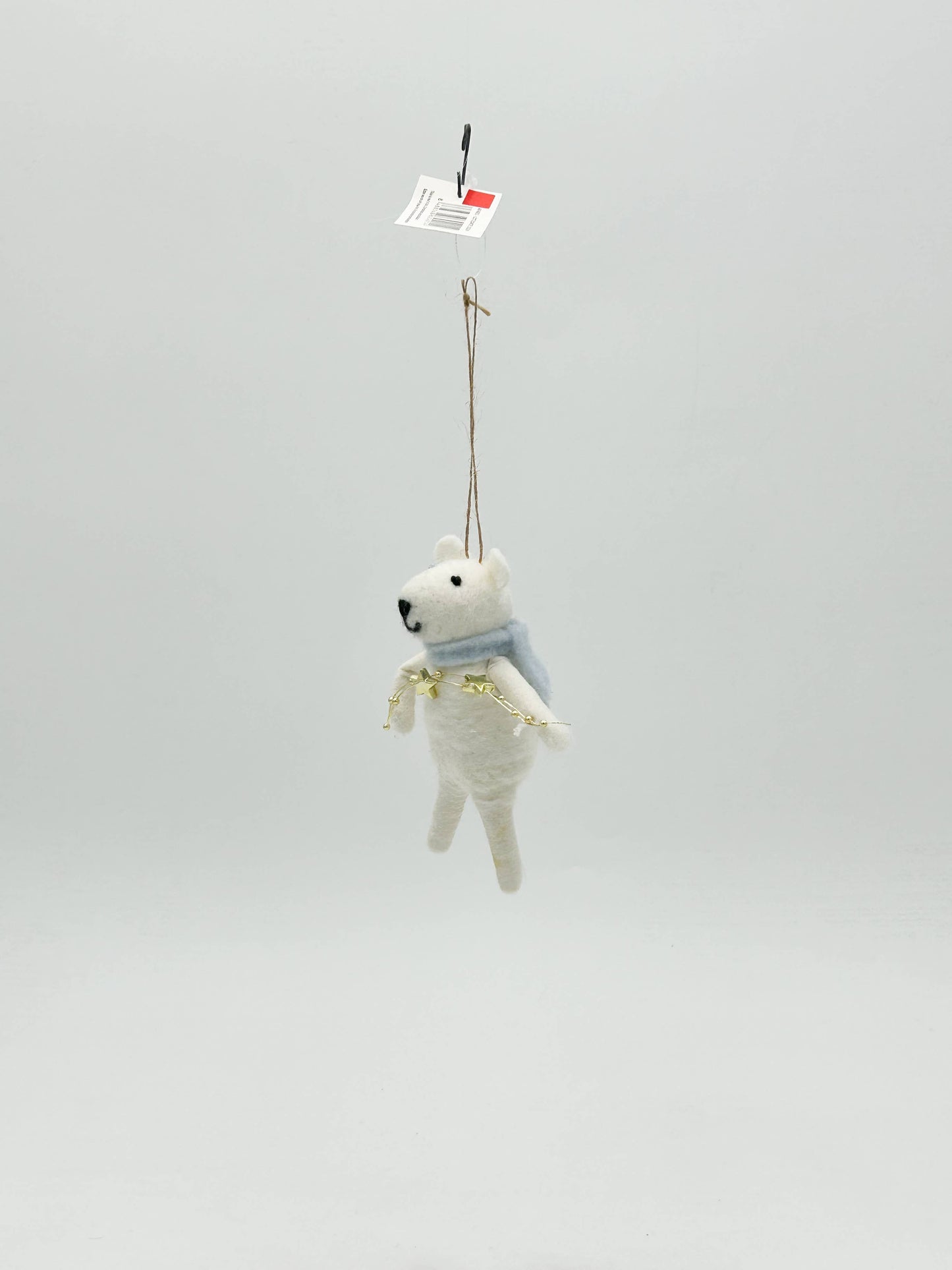 Felt Christmas Polar Bear Decorative Figurine