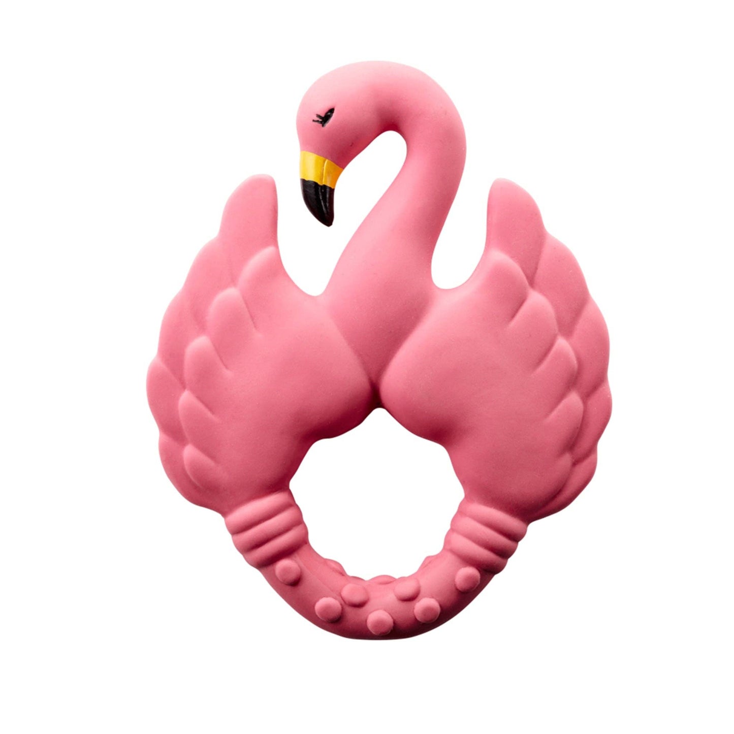 Natural rubber Teether Flamingo - Pink