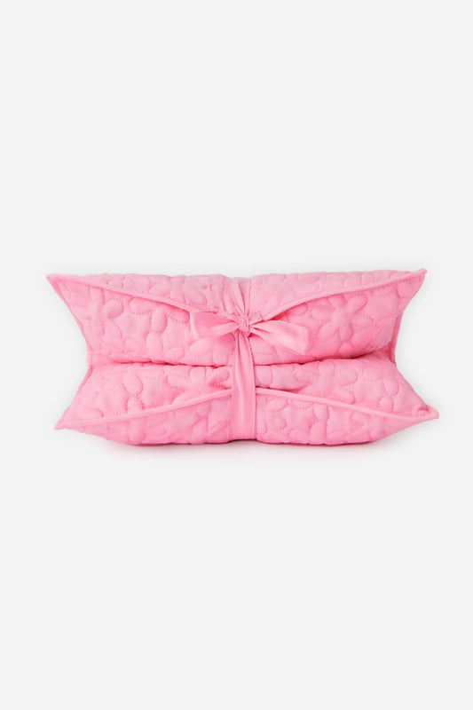 Quilted Nylon Diaper and Wipes Pouch Flowers