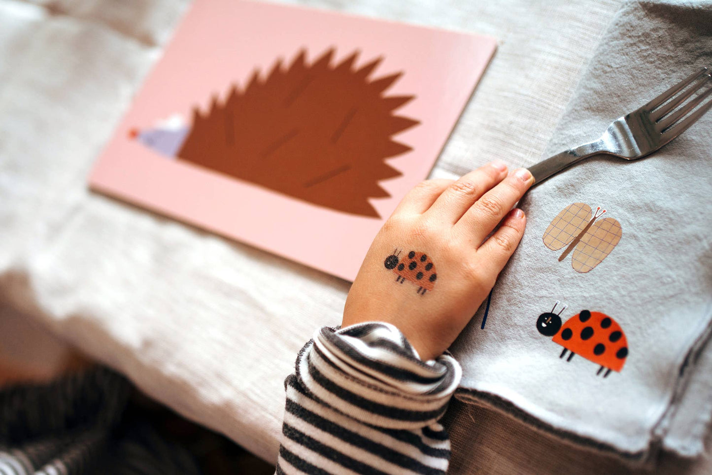 Organic ladybug tattoos