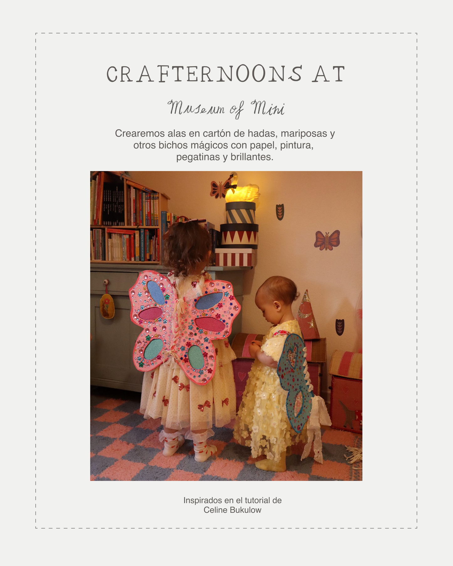 Taller de Alas Mágicas DOMINGO 14 DE SEPTIEMBRE 11:30 AM