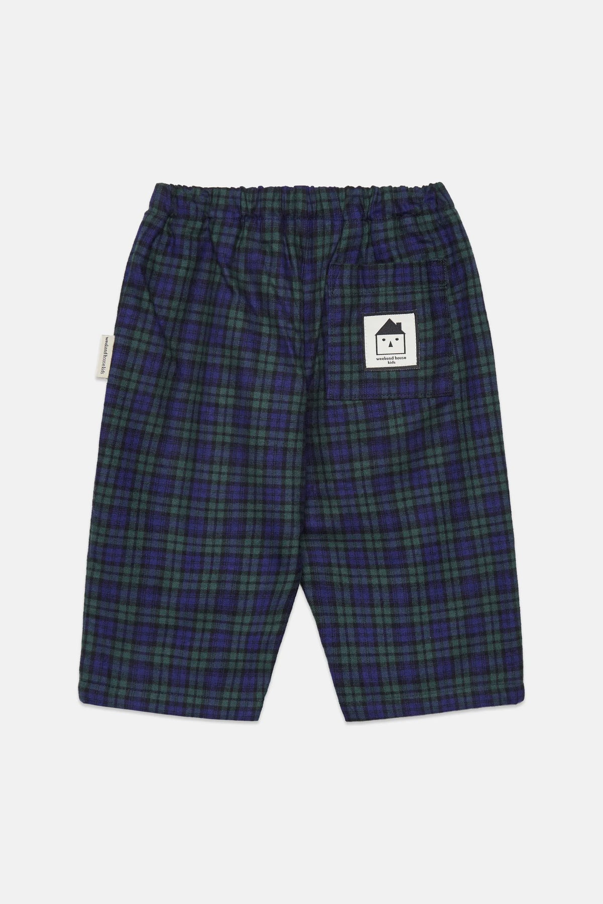 Checkered popelin baby pants