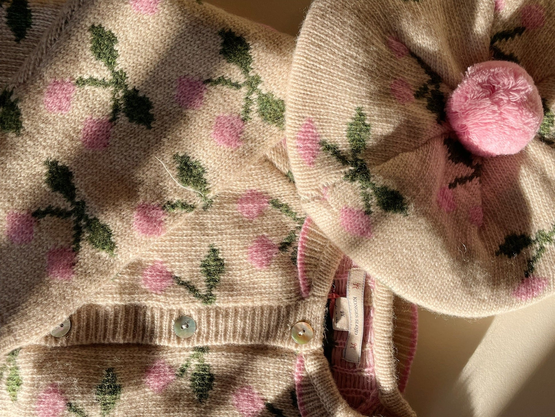 Belou beret - cherry