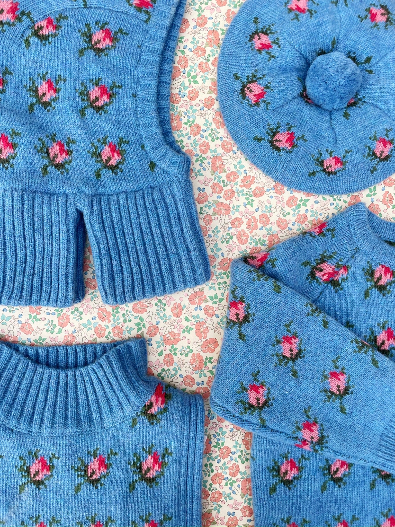 Belou beret - rosie shades