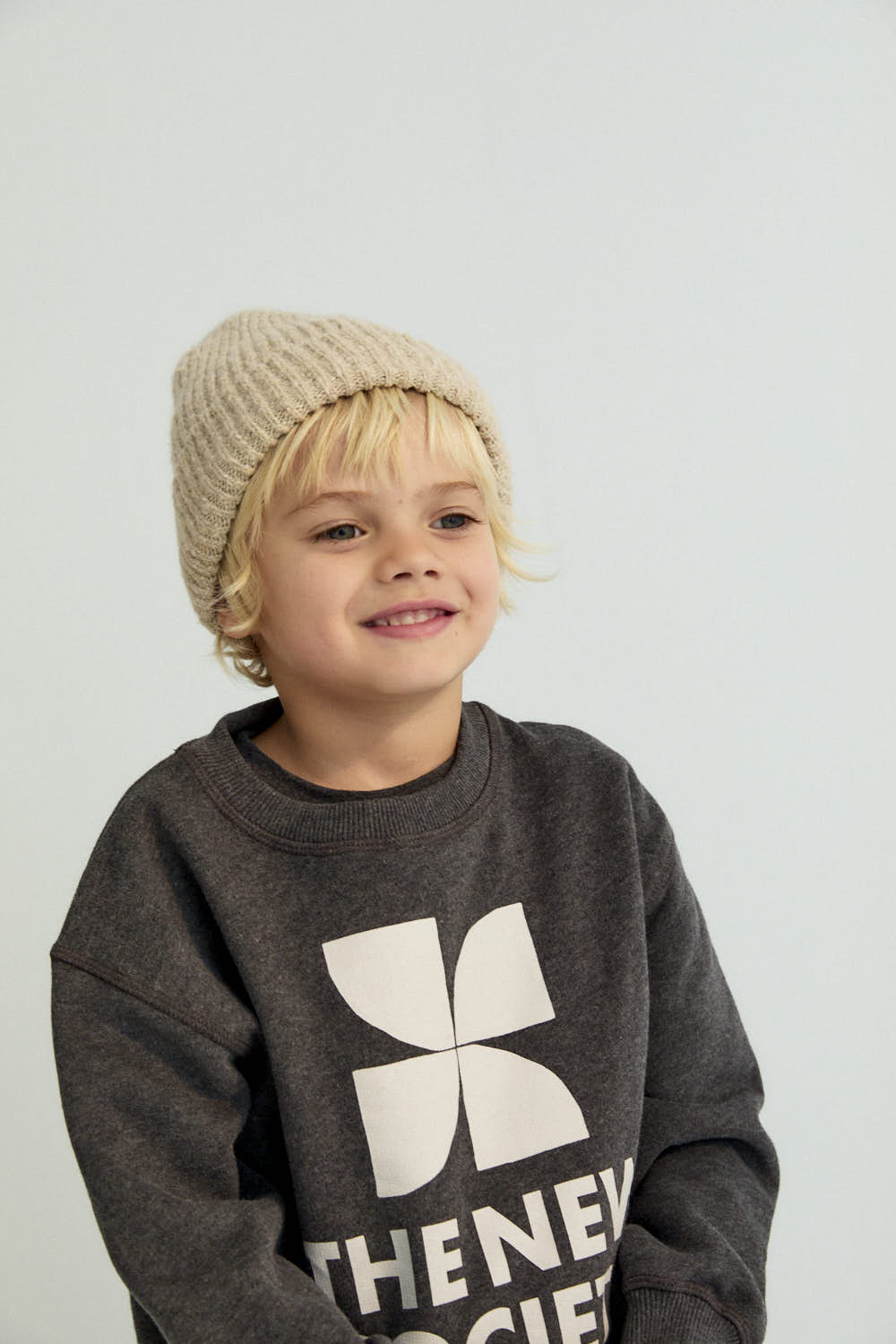 TNS Logo Sweatshirt Galactic Grey Melange