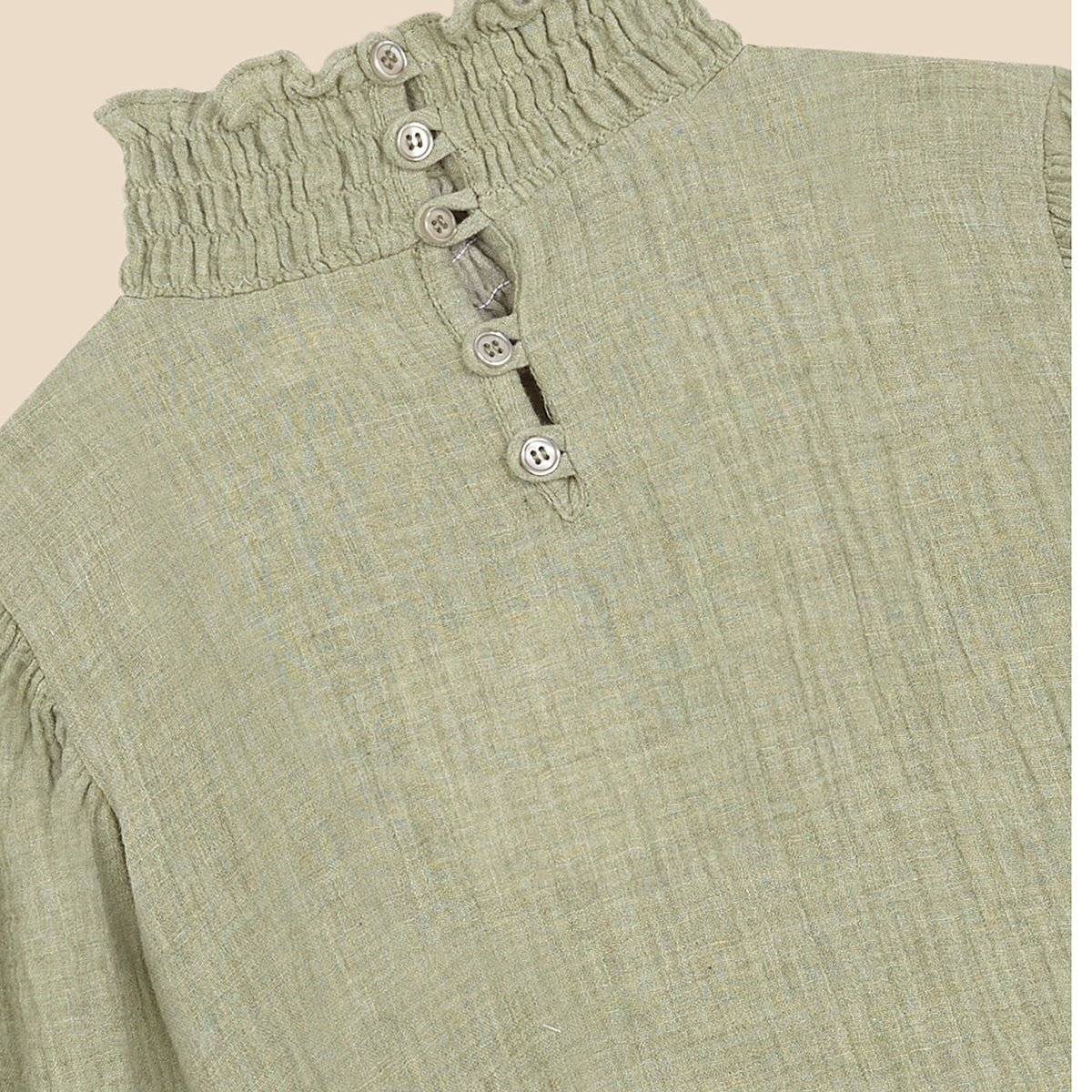 Swan Blouse Matcha Melange