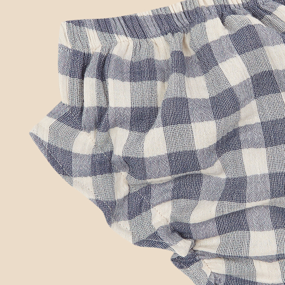 Simple Bloomer Pale Blue Vichy