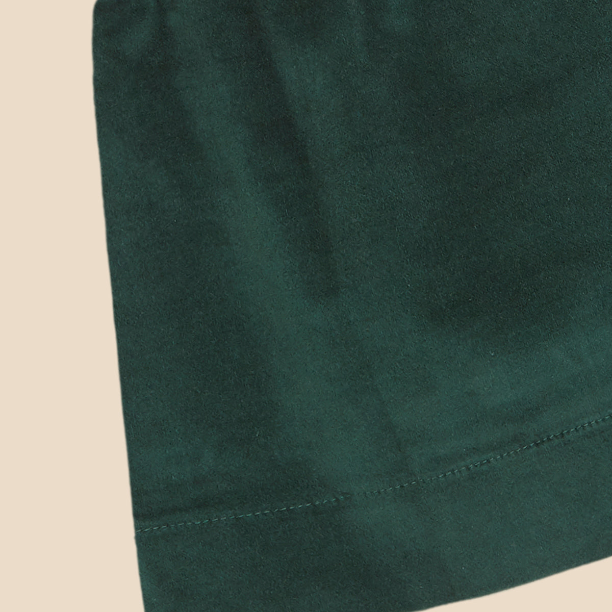 Mini Skirt Herb Green Velvet