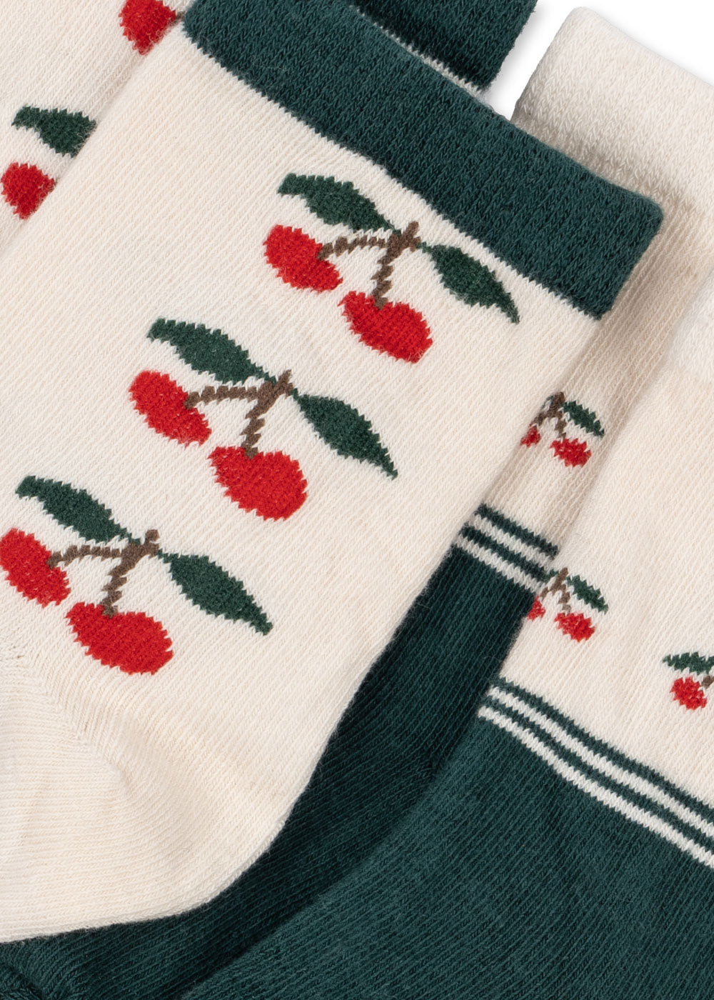 2 PACK JAQUARD SOCKS - cherry mix