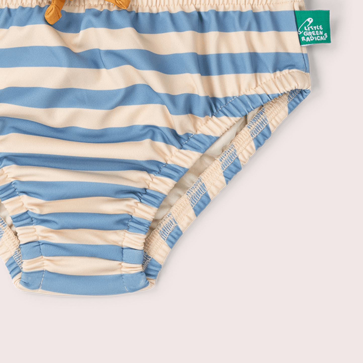 Hazy Blue Striped Reusable Swimming Nappy