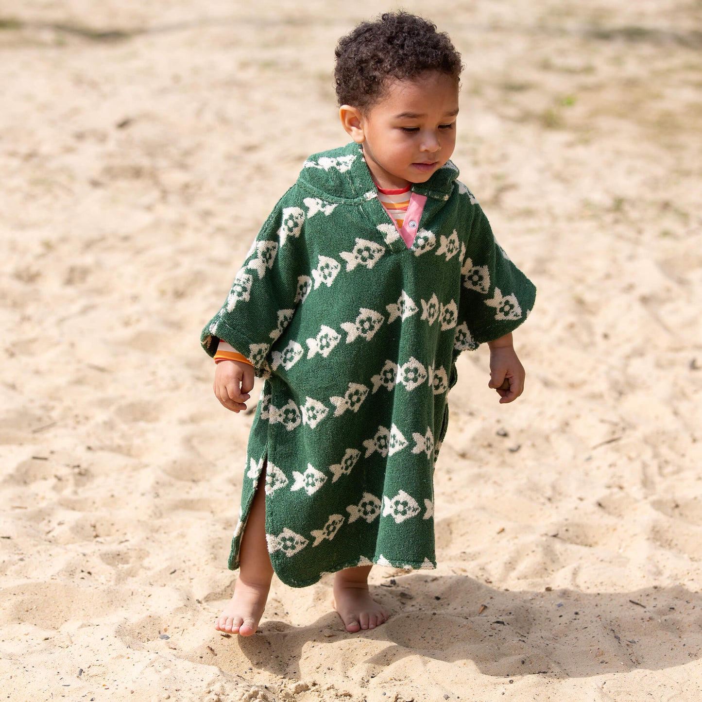 Swimming Fish Baby Towel Poncho