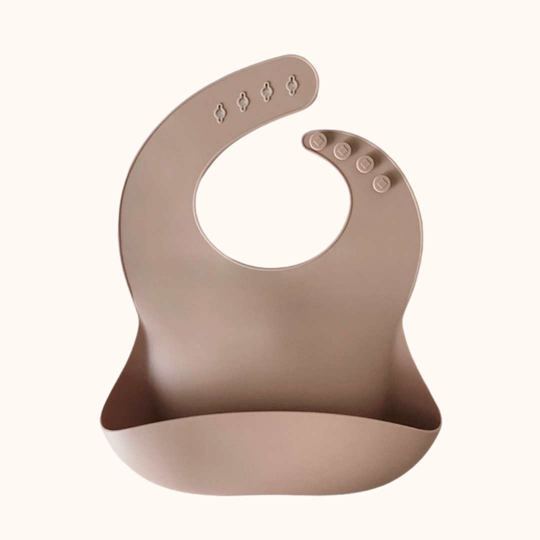 Tan - Silicone Bib