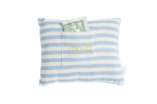 Handwoven Striped Tooth Fairy Pillow