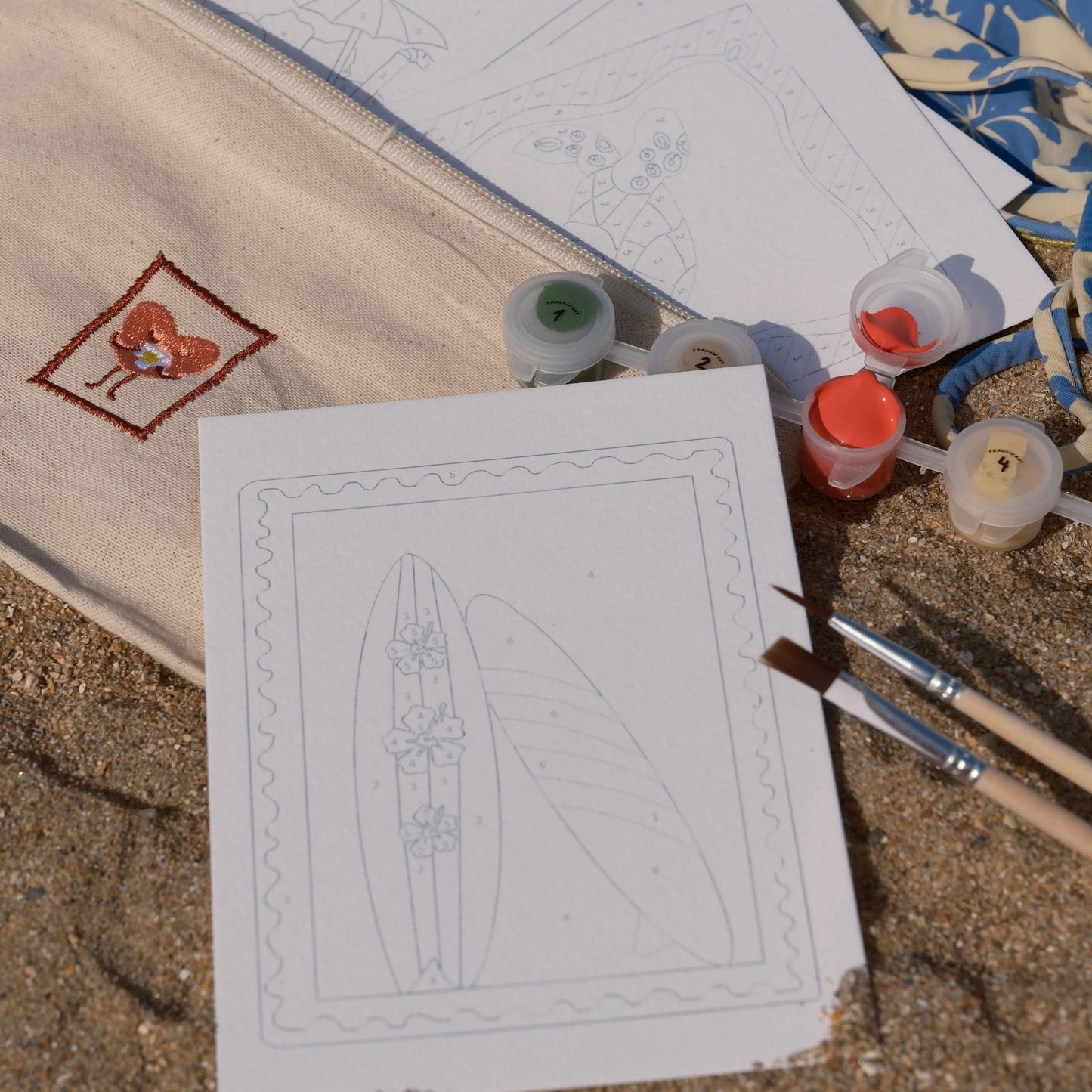 Tropical Paint-by-Numbers Set