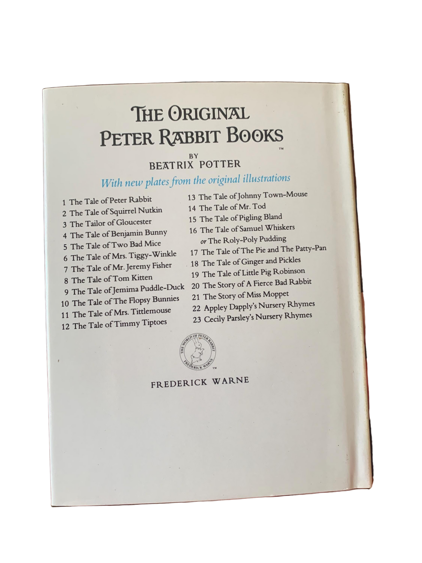 Appley Dapply’s Nursery Rhymes, Beatrix Potter ( Small, Hard Back)