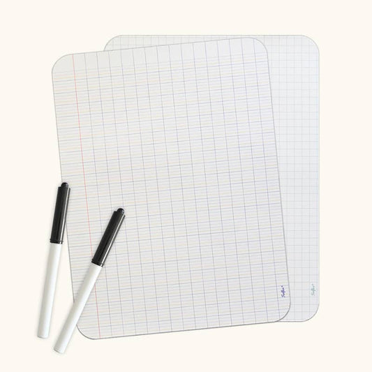 Erasable magnetic writing board - set of 2