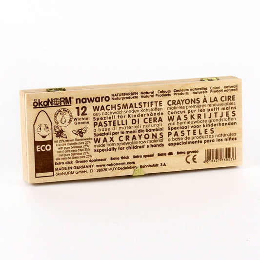 Wax Crayons Nawaro in wooden box
