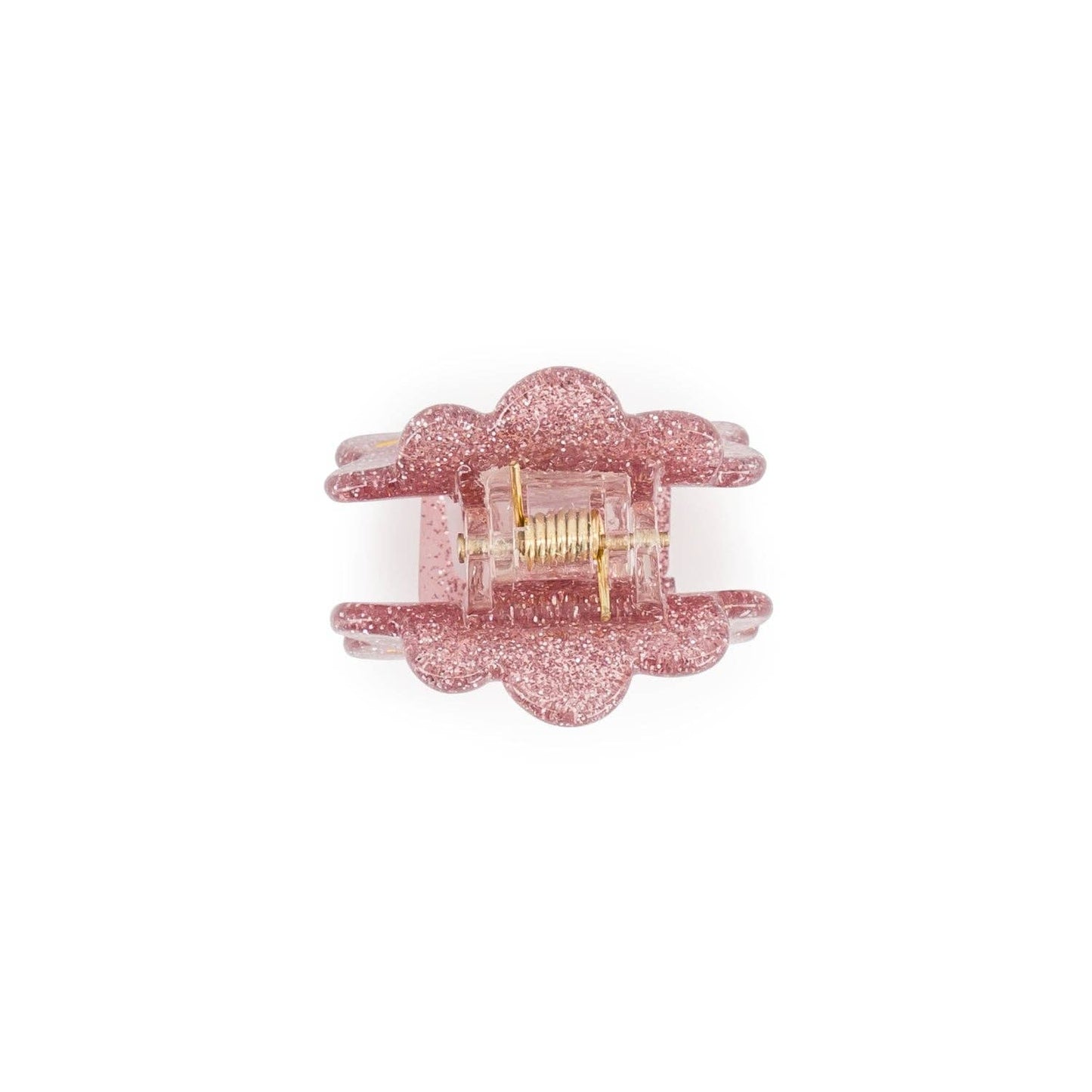Mini clip - Pink glitter heart