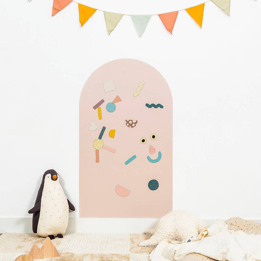 Pink Beige Arche magnetic board — 1mx58cm
