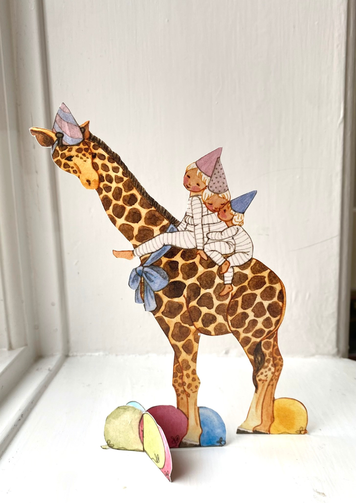 Giraffe Postcard Cut Out