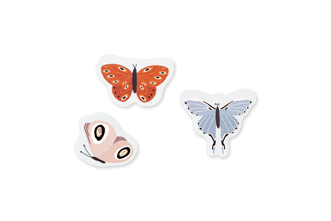Butterflies 160 Stickers