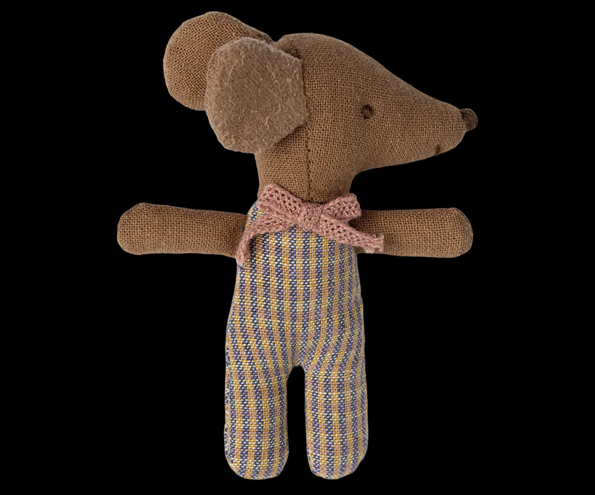 Sleepy Wakey Baby Mouse in matchbox - Rose