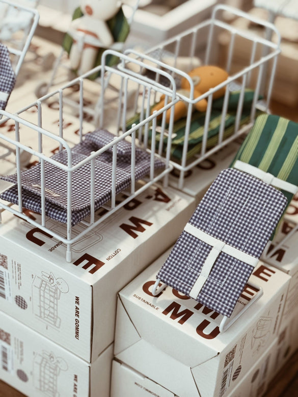 GOMMU POCKET VICHY BOUNCING CHAIR