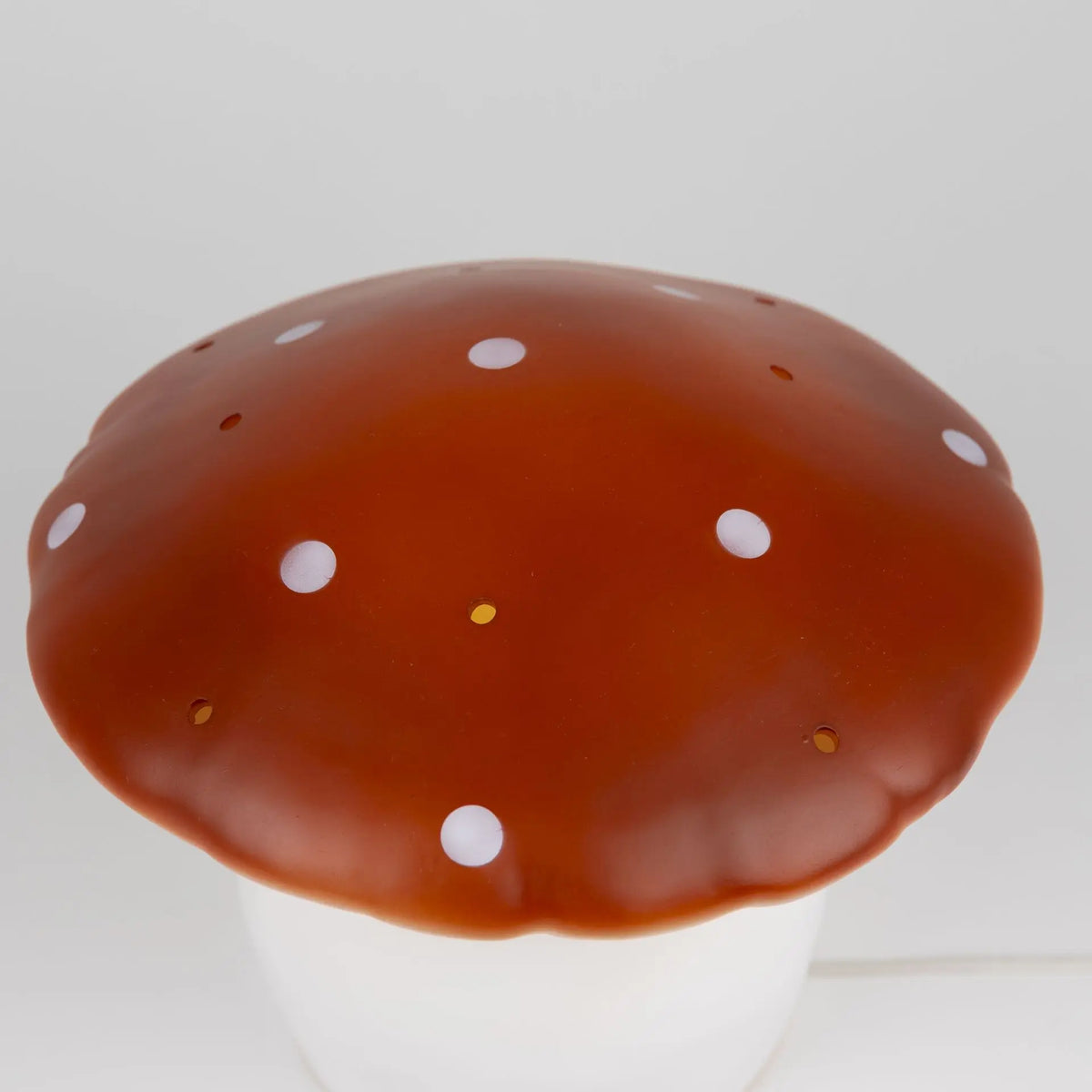 Medium Mushroom Night Lamp, Red Brick