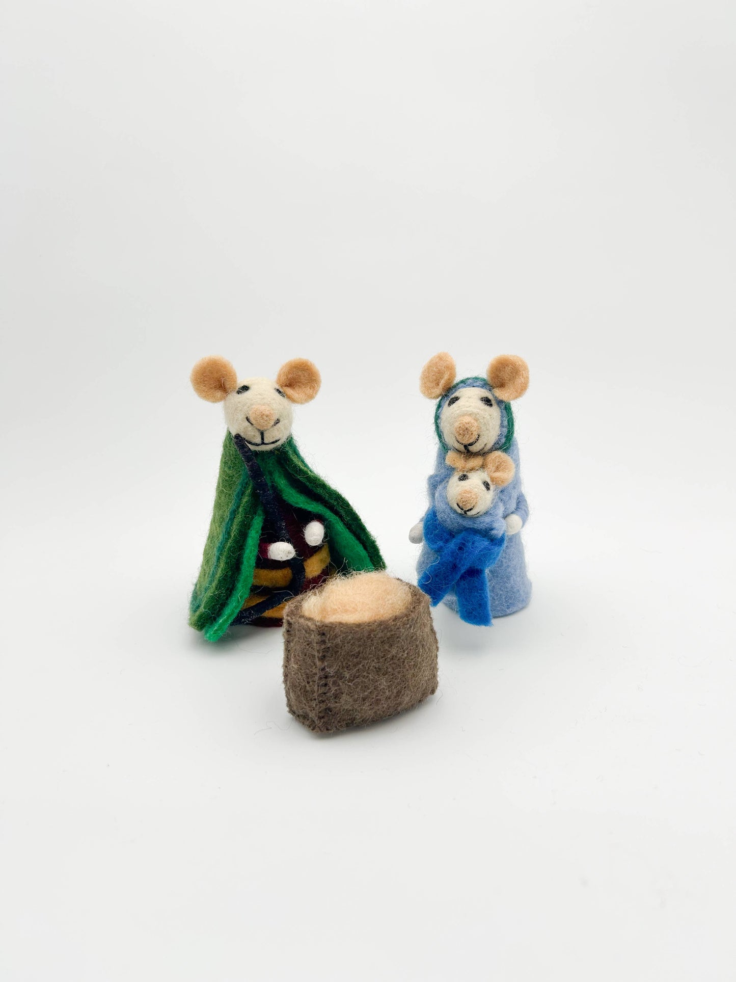 Complete Felt Mouse Nativity Scene