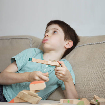 Wooden Magnetic Brontosaurus Dinosaur