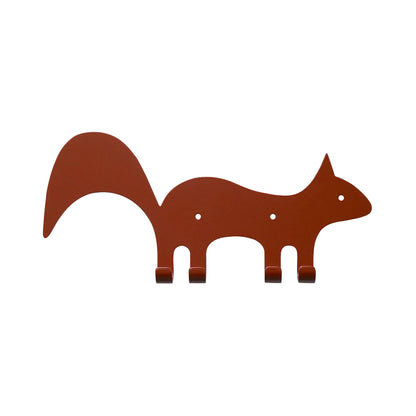 Kids Wall Hook Squirrel Brown