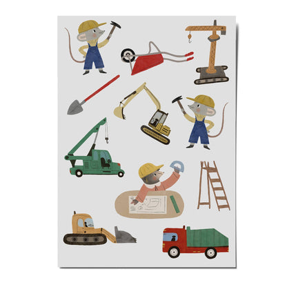 Children's Tattoos "Construction Site"