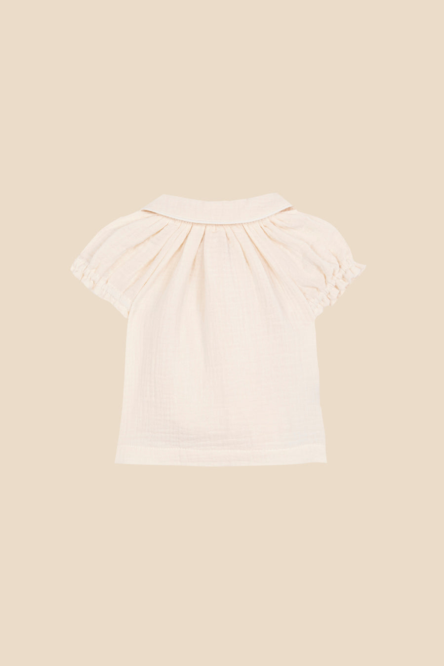 Blusón crudo bordado recién nacido