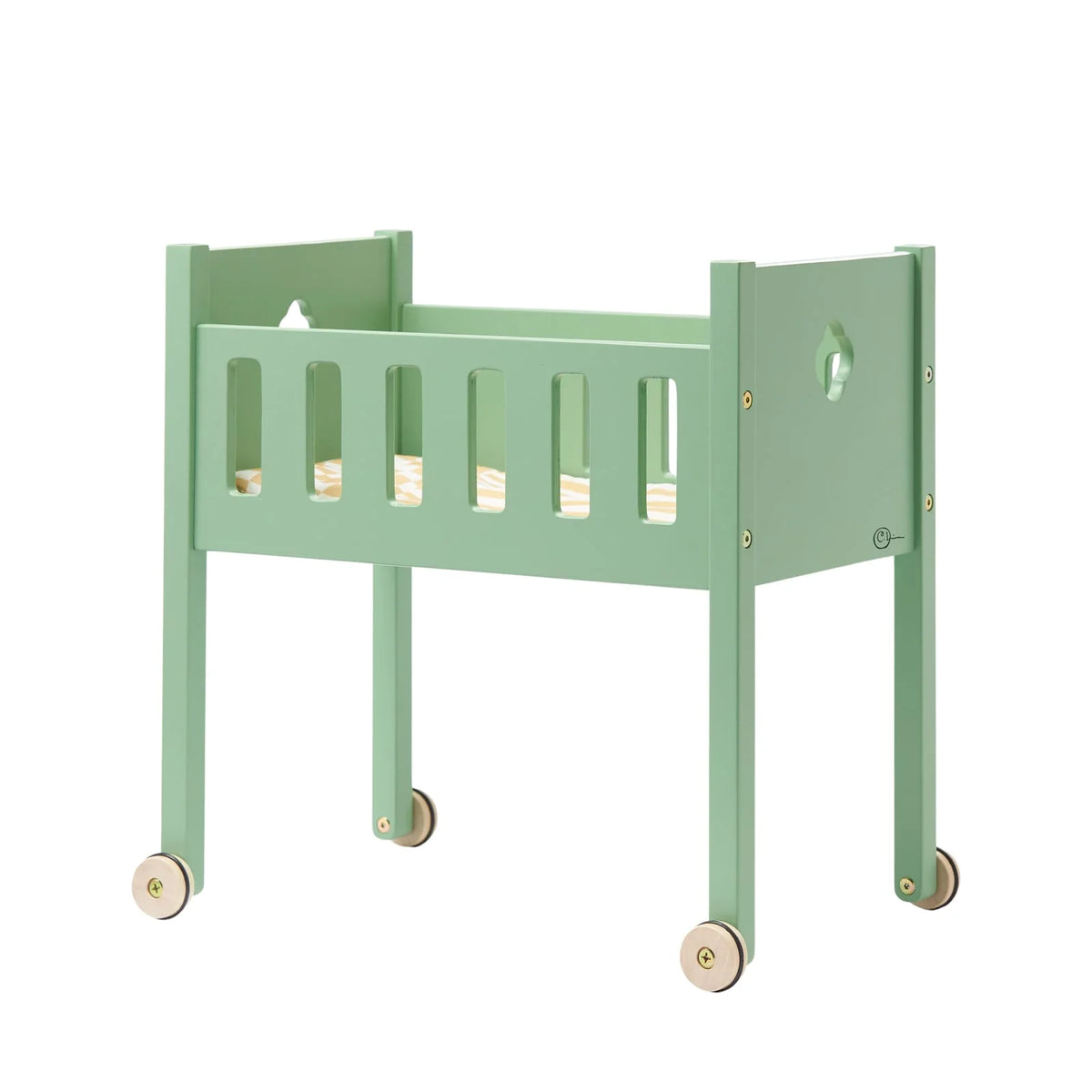 Doll bed green