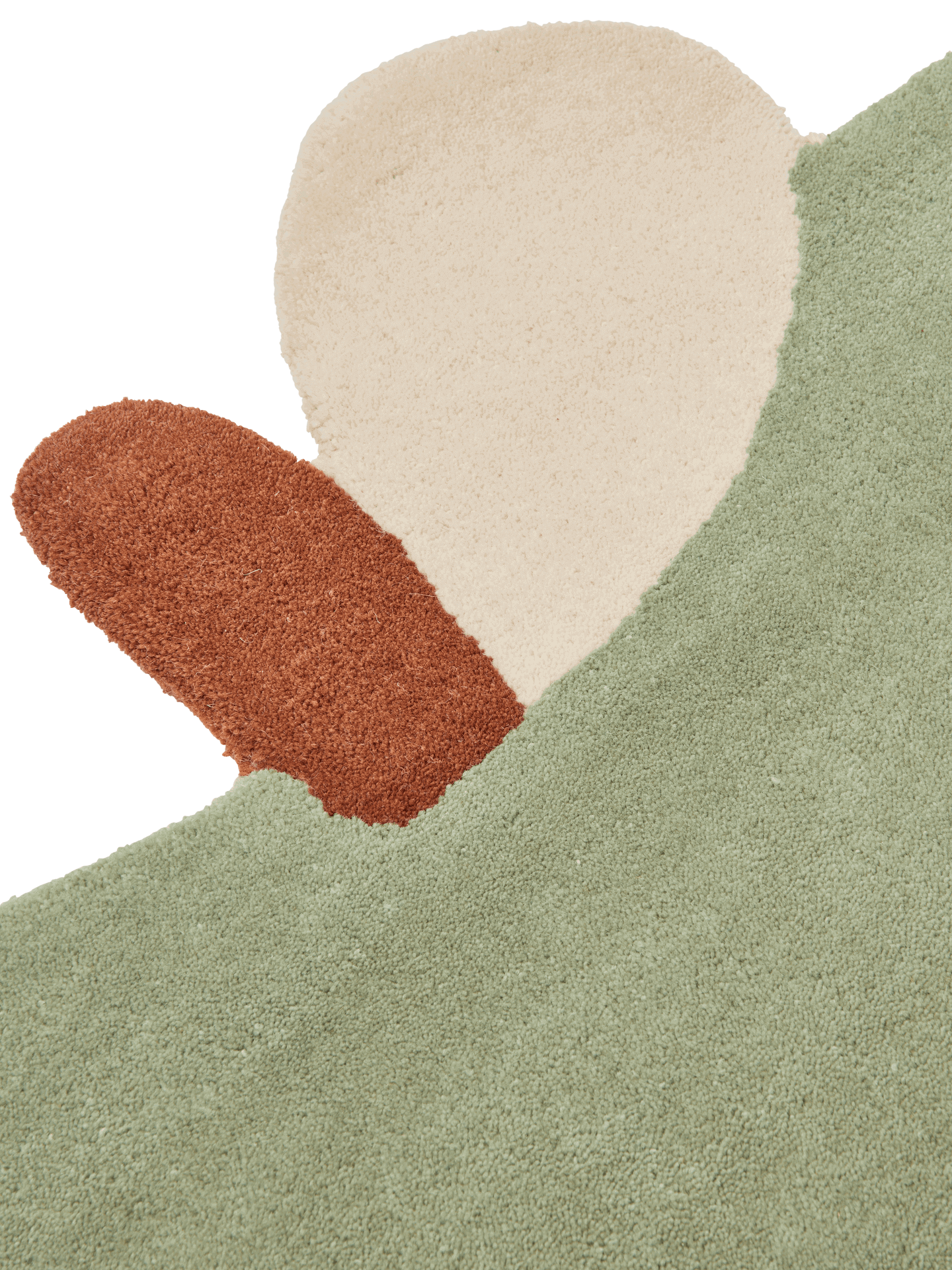 Apple Tufted Rug - Tea Green