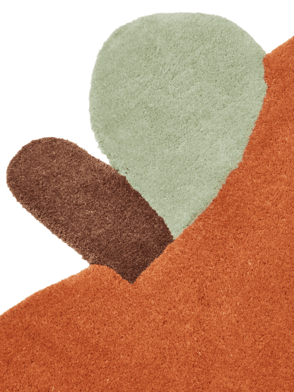 Apple Tufted Rug - Brown Clay