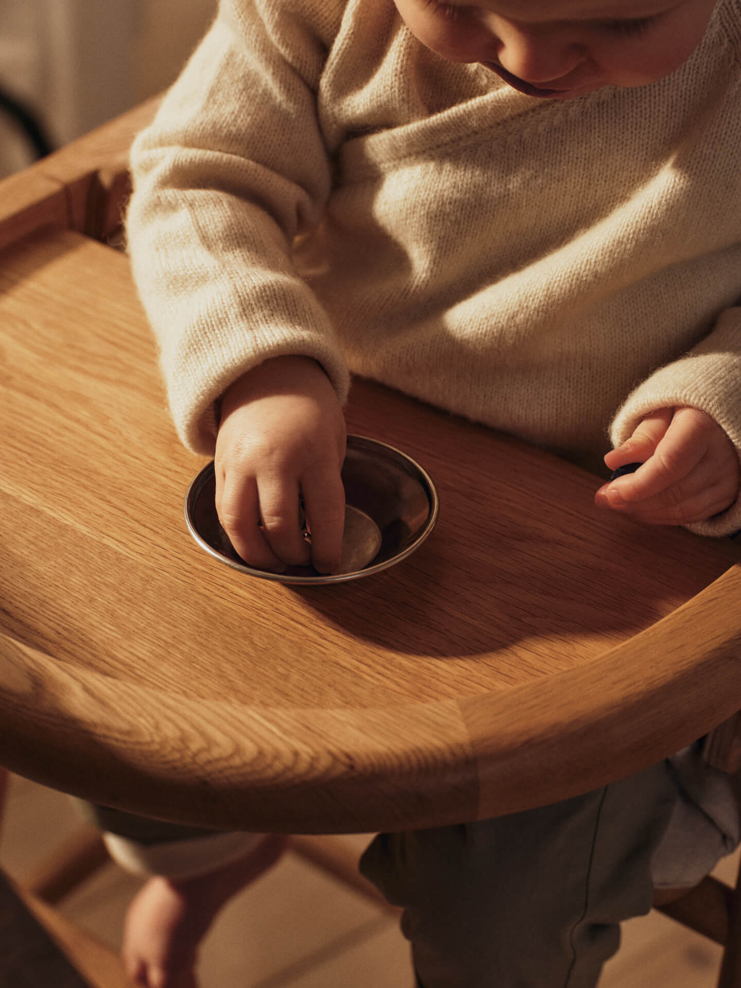 Muru High Chair - Natural Oak