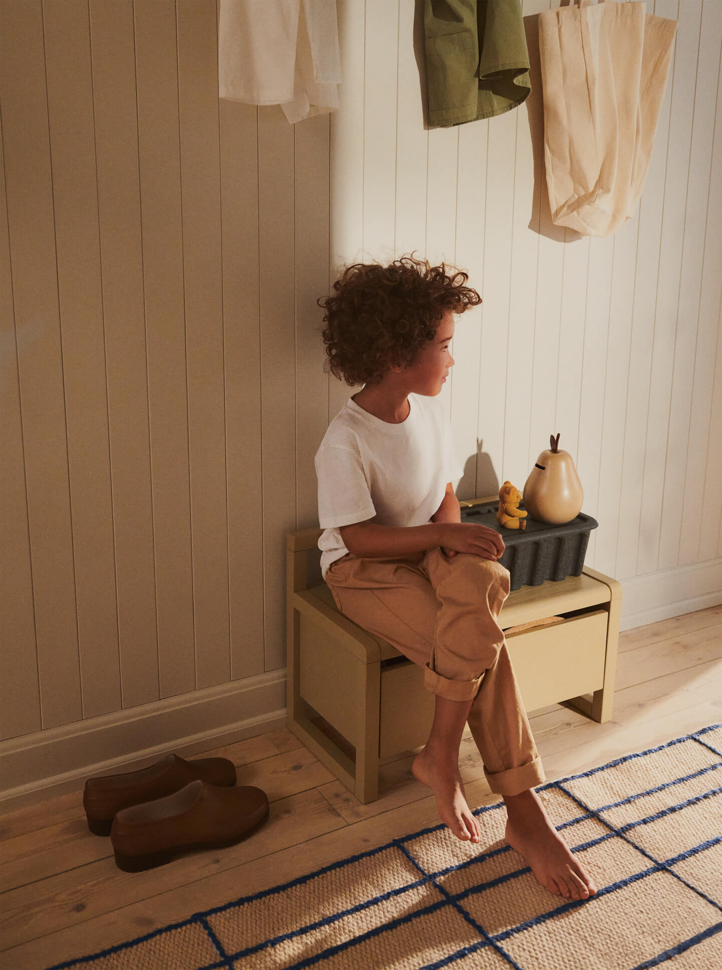 Little Architect Storage Bench - Cashmere
