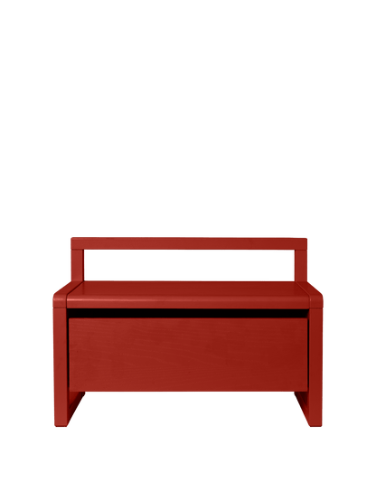 Little Architect Storage Bench - Poppy Red