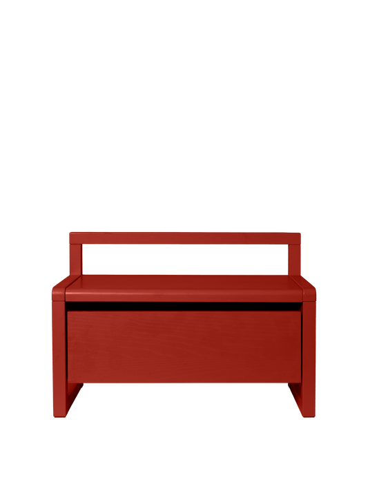 Little Architect Storage Bench - Poppy Red